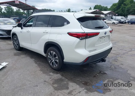 2020 Toyota Highlander Hybrid Xle z USA, uszkodzony, nr VIN 5TDGARAH9LS501913